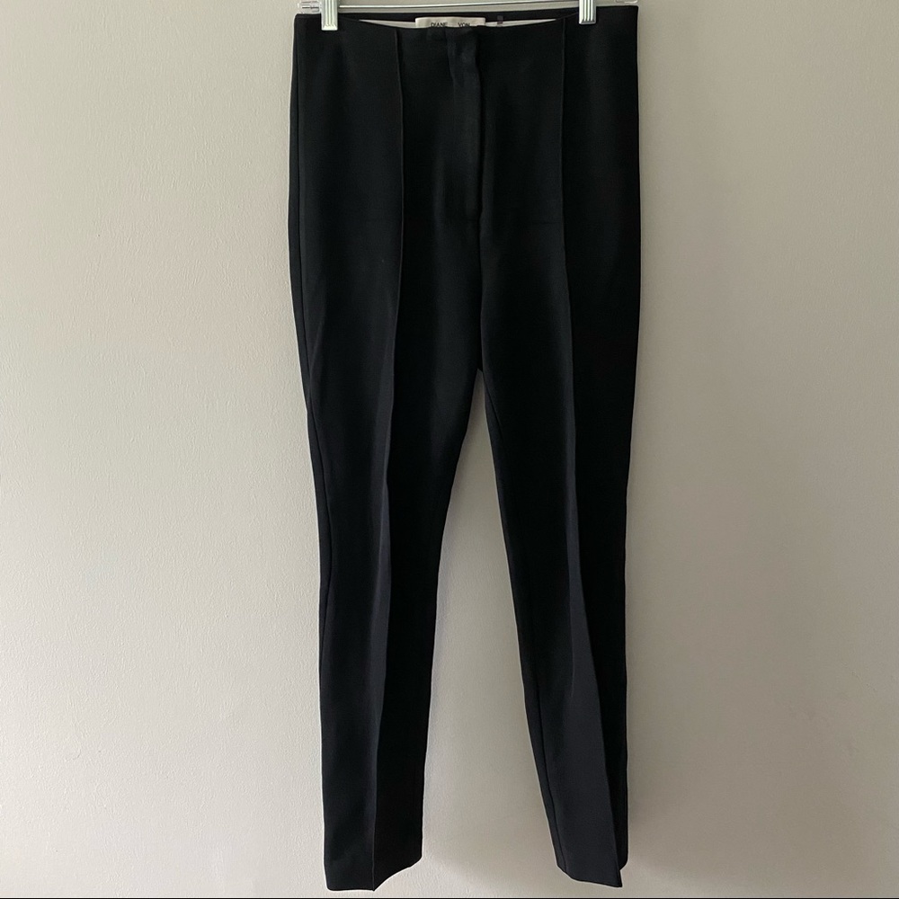 Diane von Furstenberg Carissa Woven Pants Black 4